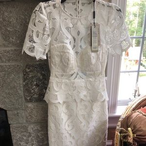 Thurly white lace dress never worn NWT